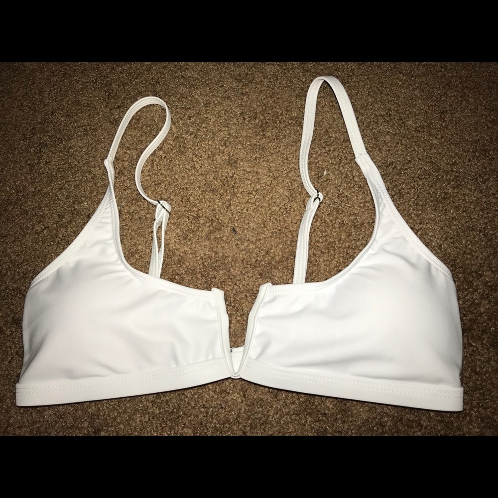 White bikini top